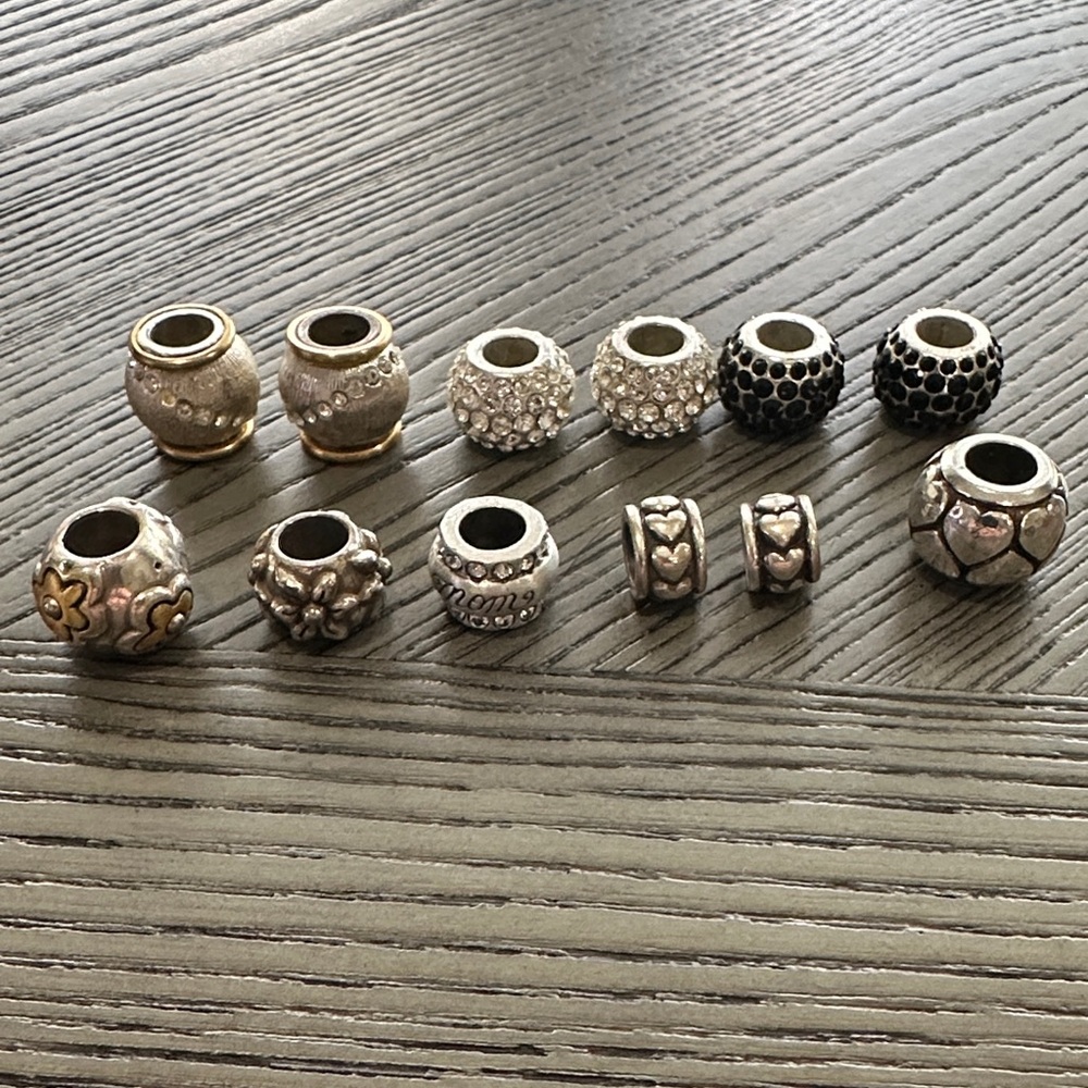 Brighton Silver and Gold charms.  Total of 12 charms